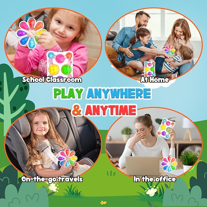 2Pcs Color Sorting Sensory Toys for Kids with Autism Toddler Toys for Airplane Travel Road Trip Preschool Montessori Toys Fine Motor Skills A Easter Basket Stuffers Gifts for Kids Boys Girls