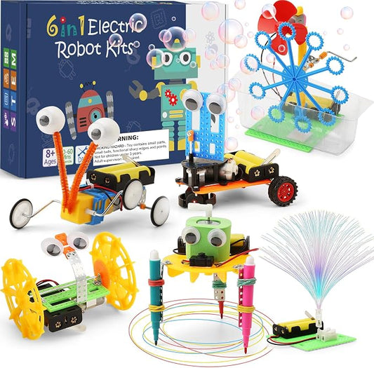STEM Robotics Science Kits for Kids Ages 8-12 8-10, STEM Toys for Boys 8-13 | Build A Engineering Robot Building Toys Science Experiments Projects, Crafts for 8 9 10 11 Year Old Boys Birthday Gifts