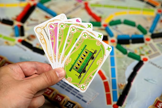 Asmodee Ticket to Ride Board Game (2025 Refresh) - A Cross-Country Train Adventure for Friends and Family, Strategy Game for Kids & Adults, Ages 8+, 2-5 Players, 30-60 Minute Playtime | A Cross-Country Train Adventure for Friends and Family, Strategy G...