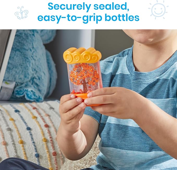 hand2mind Changing Seasons Sensory Tubes, Science Toys, Ages 3+ | Sensory Tubes, Calm Down Corner Supplies, Quiet Fidgets, Travel Toddler Toys, Preschool Classroom Must Haves