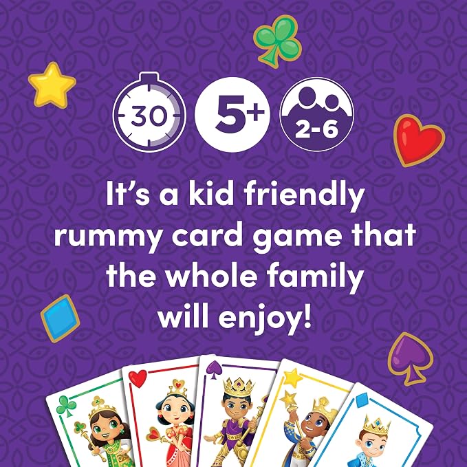 Five Crowns JR Rummy Style Card Game for Kids, Cards for Family Game Night | Family Game Night, Travel Games, Screen-Free, Holiday Game, Playing Cards, Kids Card Game, 5 Year Old