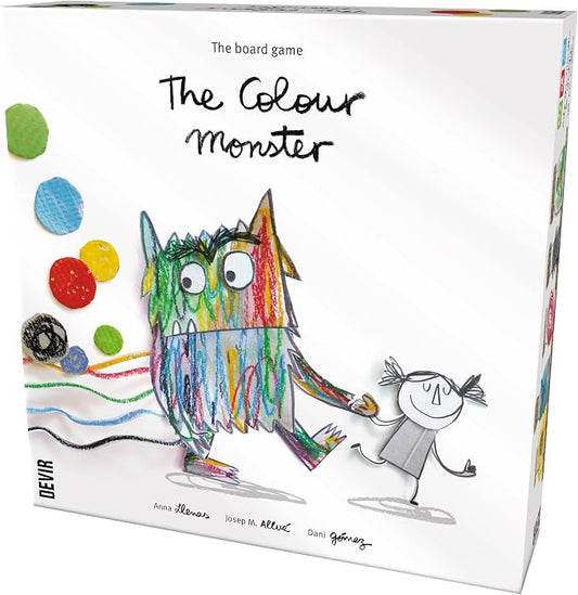 Devir - The Color Monster Board Game, Cooperative Kids Game About Emotions & Memory, Educational Family Game for Kids, Ages 3+, 2–5 Players, Playtime 25, (English Version)