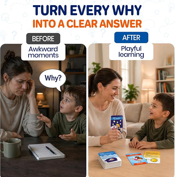 Flash Cards for Kids Ages 5-8 - Learning Card Game for Family