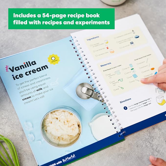 KiwiCo - Science of Cooking: Ice Cream, Learning Cooking Through Chemistry Project, Great Gifts for Ages 5+ (Pack of 2)