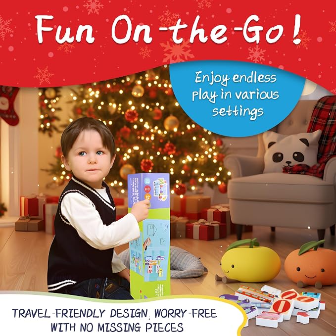 Marble Run for Kids, Vertical Magnetic Marble Maze Track with Doodle Board & Residue-Free Nano-Adhesive, STEM Explorers Brain Teaser Toy for Boys Girls Ages 3-12, Creative Thinking Games Gifts | Explorers Brain Teaser Toy with Doodle Board & Residue-Fr...