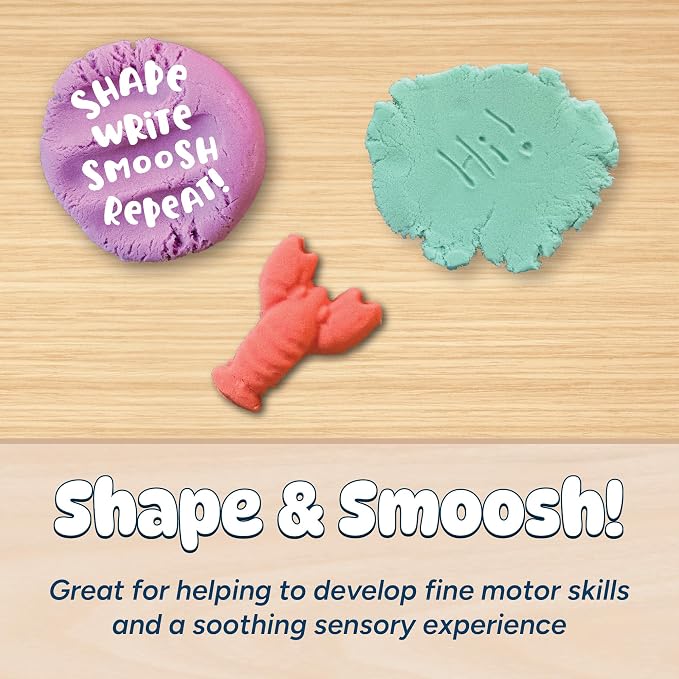 Chuckle & Roar Sensory Dream Sand Mega 10 Pack | Soft Squishy Sensory Play Sand, 10 Vibrant Colors, Gluten-Free, Mess-Free Creative Play for Kids Ages 3+