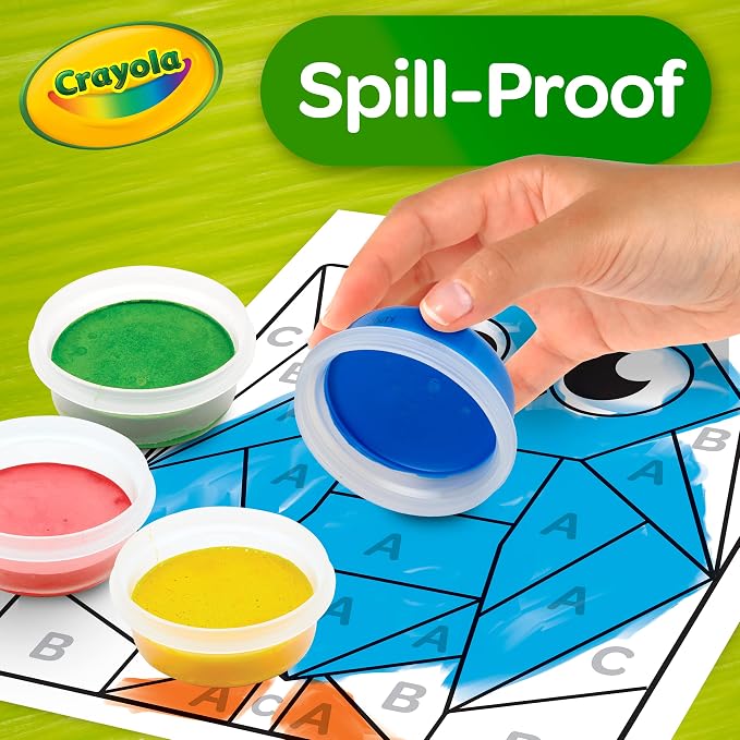 Crayola Spill Proof Paint Set (8ct), Washable Toddler Paint Kit | Screen Free Activity, Arts & Crafts Kit for Kids, Painting Gift for Toddlers, Ages 3+