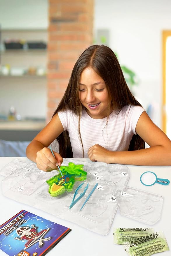 Dissect-It, Premium Frog Dissection Kit, STEM Toys for Kids, Ages 6+ | Examine Realistic Frog Organs & Complete Skeleton Using the Deluxe Frog, Dissection Tray, More Tools & 2 Gel Refill Packs