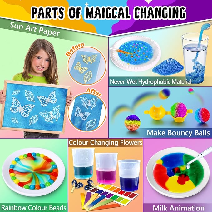 PATIFEED 110 Science Experiments Kit for Kids Chemistry Set | S.T.E.M Toys, Educational Lab, Volcano Eruption, Crystal Growing, Birthday Gifts for Boys Girls