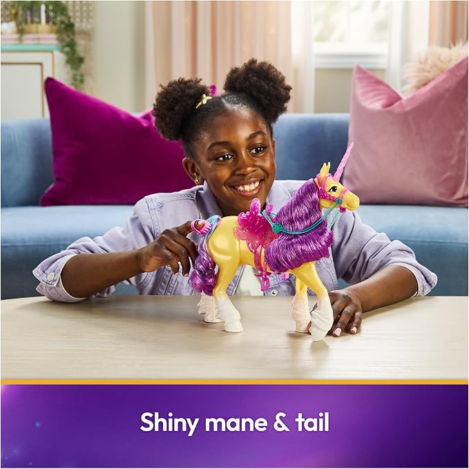 Unicorn Academy 11-inch Leaf Figure, Dolls & Unicorn Toys, Ages 4+ | Power of Friendship, Poseable Head, Brushable Mane & Tail, Recreate Show Moments, Storytelling Play, Birthday Gifts for Girls