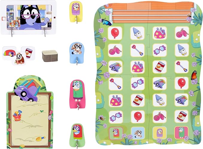 Bluey Grannies Game, A Granny Game Where You Collect Grannies' Items Like Glasses and Walking Sticks, Race to Be The First to Call Nana and Start A Flossing Party, for Ages 3+ for 2-4 Players