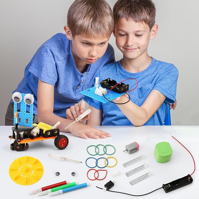 STEM Robotics Science Kits for Kids Ages 8-12 8-10, STEM Toys for Boys 8-13 | Build A Engineering Robot Building Toys Science Experiments Projects, Crafts for 8 9 10 11 Year Old Boys Birthday Gifts