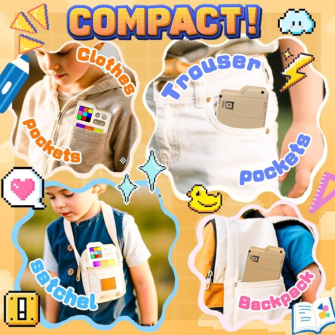 SMILESSKIDDO Kids Games Brain Teaser Slide Puzzle, with 1000+ Challenges | Original 3 Modes, Travel Toys Electronic Sliding Gifts for Boys & Adults, Fun Unblocking Logic Toy for Kid