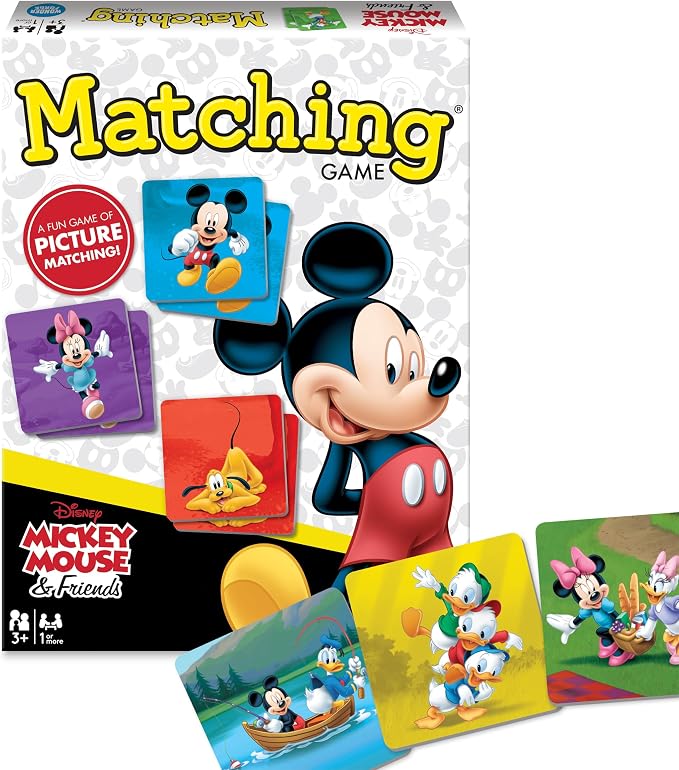 Wonder Forge Mickey Mouse Matching Game - Fun and Educational Disney Memory Card Game for Toddlers, Kids, Boys and Girls Ages 3-5 - Develops Focus, Analysis, and Learning Skills