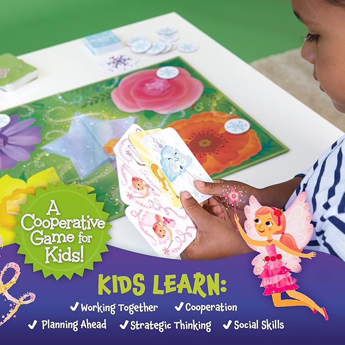 Peaceable Kingdom The Fairy Match Game - an Enchanting Board Game for 2-6 Kids Ages 5+ | Enchanting matching game—collect fairy cards and race to fill your garden. Builds memory and matching, ages 5+