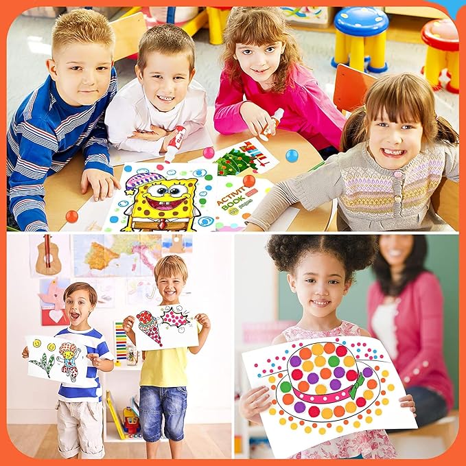 Dot Markers for Toddlers Kids, Bingo Daubers Washable Art Markers 8 Colors | Toddlers Arts and Crafts Supplies, Kids Painting Drawing Coloring Supplies, Dot Paint Craft Kit Preschool Learning,Non-Toxic