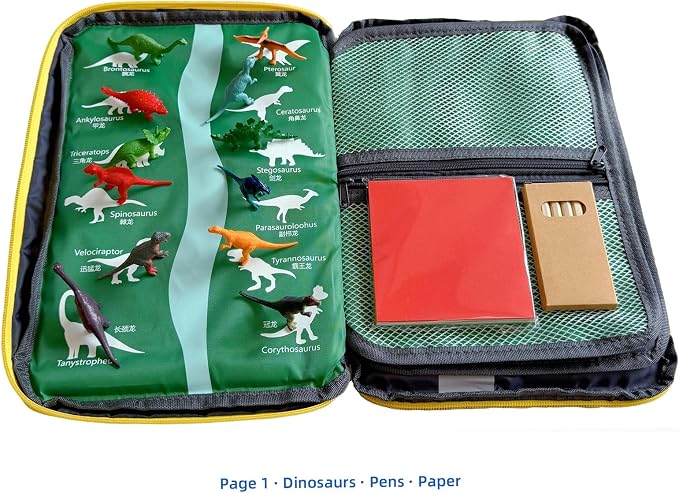 Portable Busy Travel Toys for boys, Quiet Car Airplane Trip Toddler Toy | On-the-Go Play Set,Toy Storage Bag , Essentials & Activities for Long Travel Camping, Gift for Kids Ages 3-5 & 4-8 Years Old