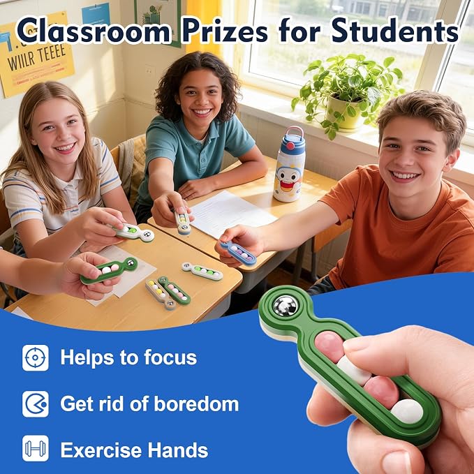 Fidget Toys Adults Stress Relief: 12 Pack Fidget Clicker for ADHD Focus | Sensory Toys for Autism Kids Calming - ADHD Tools Desk Fidgets for Classroom - Cool Office Gadgets Gifts for Teen Women Men