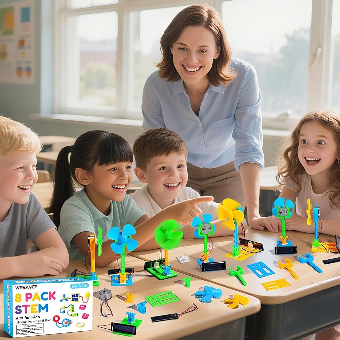 STEM Kits for Kids Science STEM Toys, 8 Bulk Solar Powered Crafts Boys Girl | Science Kits Experiments Activities for Kid Classroom School Gifts 2nd, 3rd, 4th, 5th Grade, Circuit STEAM Project Party Gift