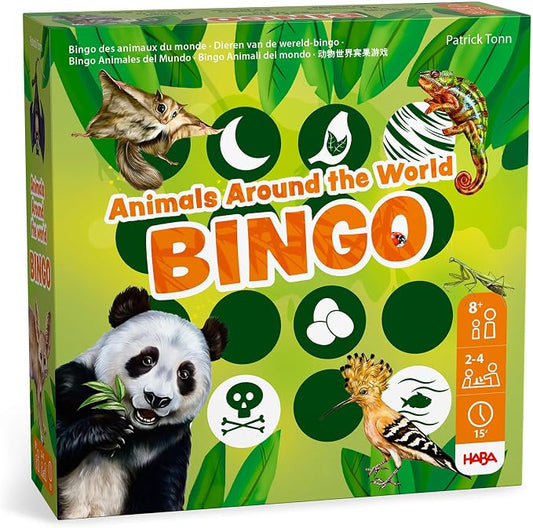 HABA Animals of The World Bingo Set – Educational Animal Bingo Game for Kids 8+, STEM Toys for Families & Learning Resources Toys for Classrooms