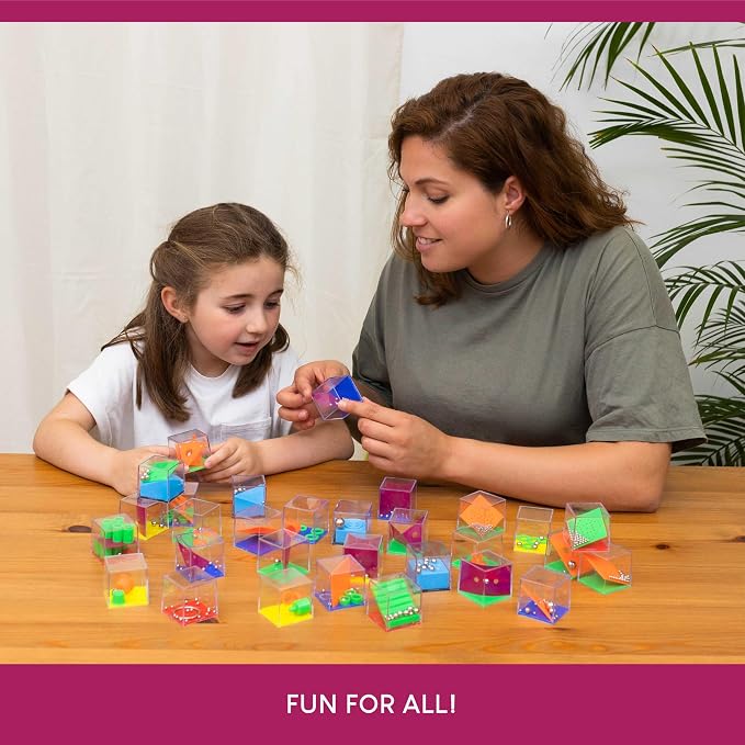 BONNYCO Brain Teaser Puzzles Cubes Kids Party Favors Pack 30. Pinata Goodie Bags Stuffers for Kids 3-5 4-8, Return Gifts for Birthday Party. Mini Puzzle Games, Classroom Prizes, Rewards Stocking | Mini Wit Games to Gift. Details Children's Birthday, Pi...