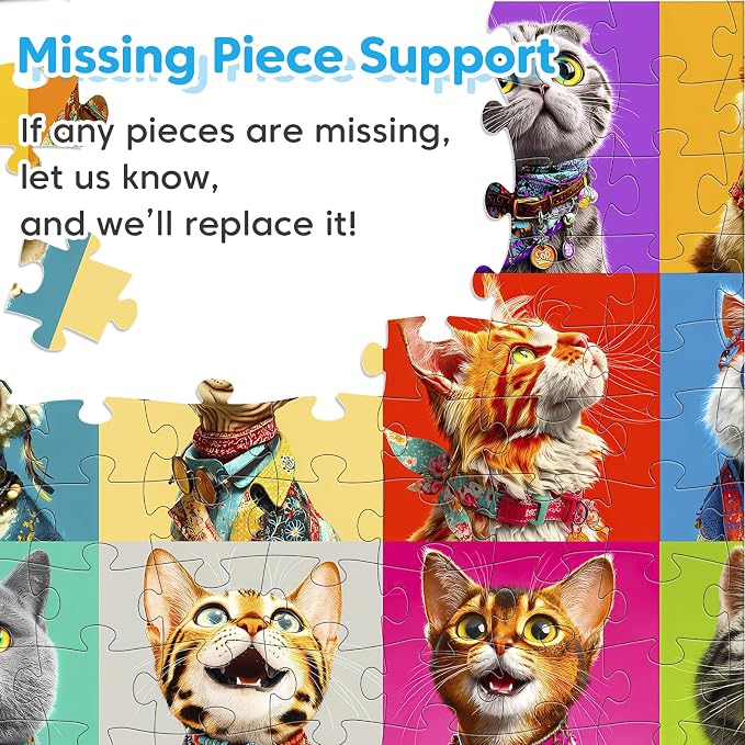 4 Packs 100 Piece Puzzles for Kids - Dogs Cats Donuts Flowers Puzzles | Kids Ages 4-6 6-8 8-10, Large Piece Puzzles for Kids & Seniors Adults Jigsaw Puzzles Educational Gifts for Girls Boys