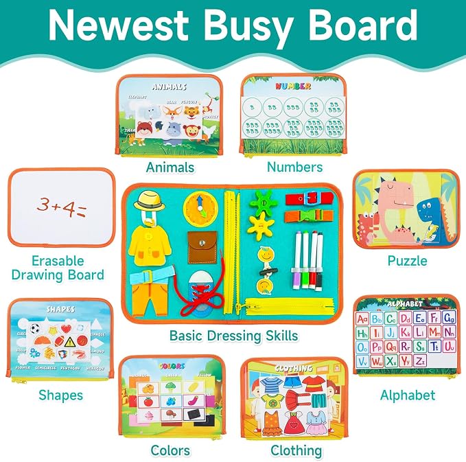 Felt Activity Book 2.0 – Portable Quiet Play Set