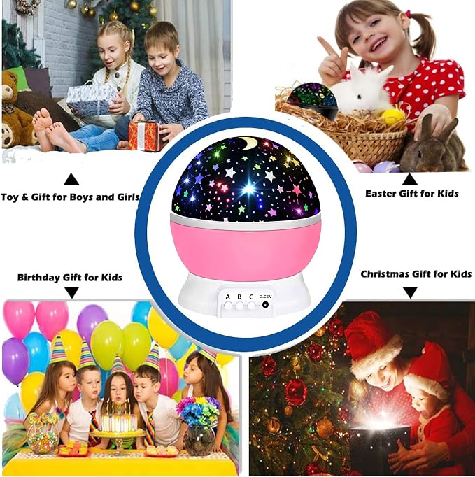 Toys for 1-10 Year Old Girls,Star Projector for Kids 2-9 Year Old Girl Gift Toy for 3-8 Year Old Girls Christmas Gift for 4-7 Year Old Boys Birthday Gift Stocking Stuffers for Kids