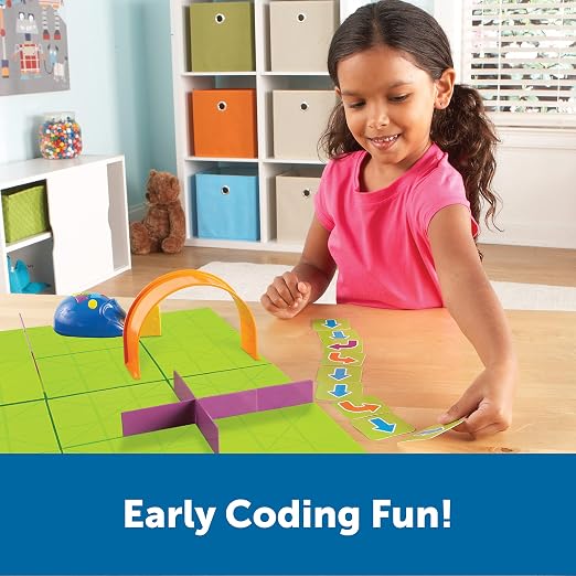 Learning Resources Code & Go Robot Mouse Activity Set | Screen‑Free Coding Robot Toy, Early Programming for Kids, STEM Robotics Kit, Ages 4+