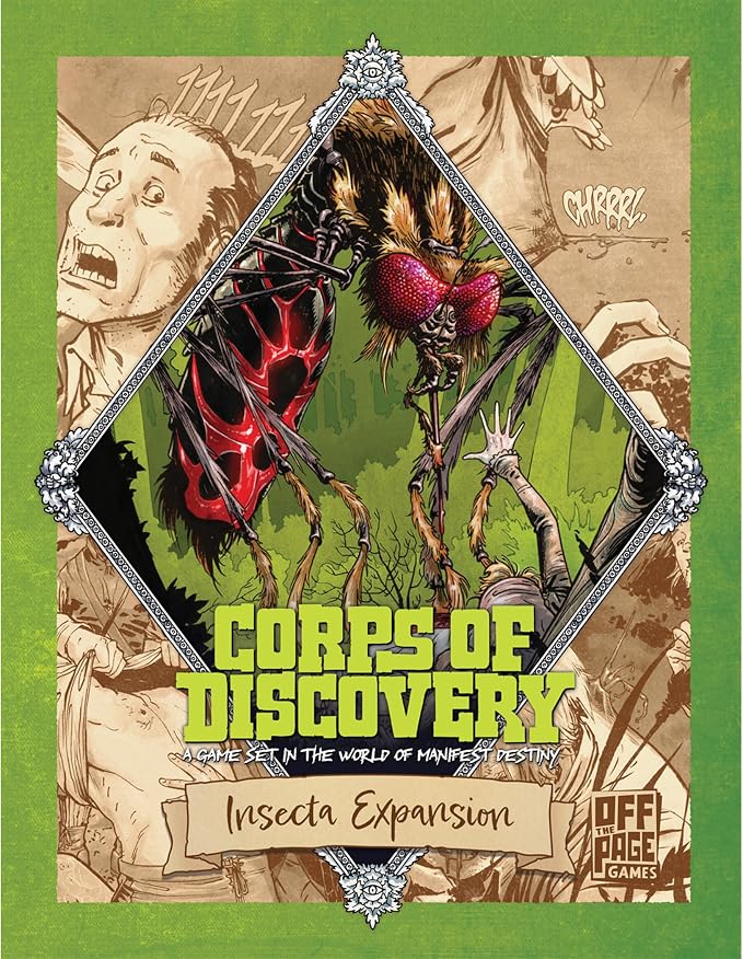 Corps of Discovery: Insecta Expansion – Giant Insect Encounter for the Cooperative Board Game | 1–4 Players | Giant Insect Encounter for the Cooperative Board Game, 1–4 Players, Comes with new Character, Gear, and Destiny cards!