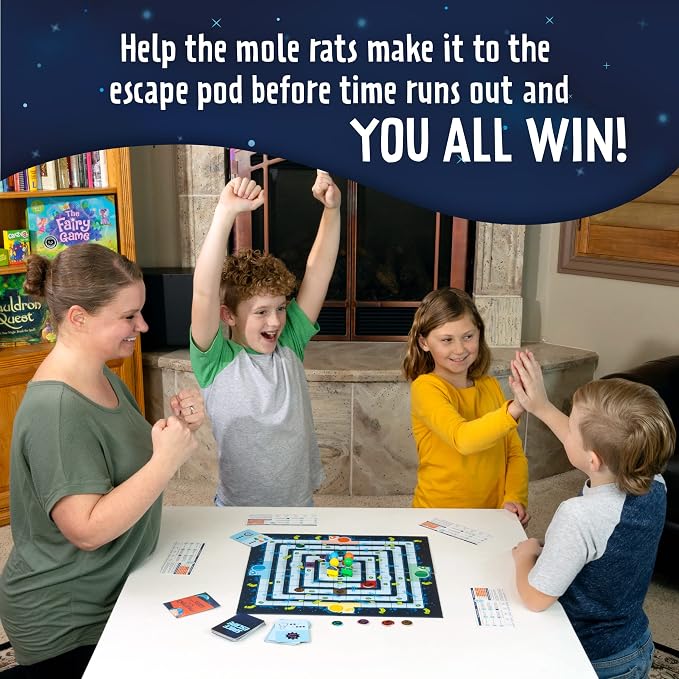 Peaceable Kingdom Space Escape – Cooperative Strategy Space Adventure Game by the Inventor of Pandemic – Use Teamwork to Win! – Great for Families with Kids Ages 7 & up | A cooperative game where players team up to win together. Includes 1 game board a...