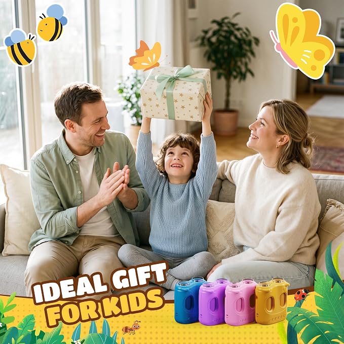 1000X Digital Microscope for Kids Handheld: 2-in-1 Binoculars Portable STEM Toy - Birthday Gift for Boy Girl - Science Kits 10X Magnifying Glass Telescope for Age 3-8 8-12 USB Gadget