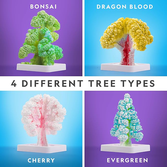 National Geographic Craft Kits for Kids - Crystal Growing Kit, Grow 6 Crystal Trees in Just 6 Hours, Educational Craft Kit with Art Supplies, Geode Specimen, STEM Arts & Crafts Kit (Amazon Exclusive) | Fast 6-Hour Growing Time, Art Supplies, Real Geode...