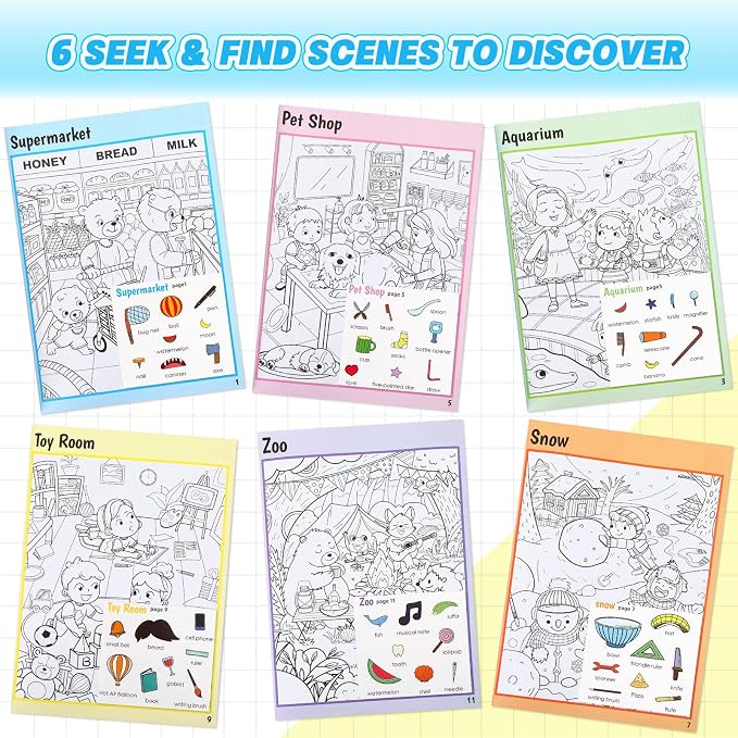 Seek And Find Sticker Book – Animal Camping Toddler Learning Gift | Keep Toddlers Busy with this Animal Camping Seek and Find Sticker Book—A Fun Learning Activity and Birthday Gift!