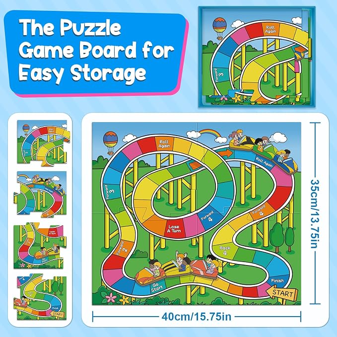 Kasfalci Memory Board Games for Kids and Adult, Improve Observation, Concentration and Reading,100 Picture Cards, Fun & Educational for Family Game Night & Party Activities, 2-4 Players, Ages 6 And Up