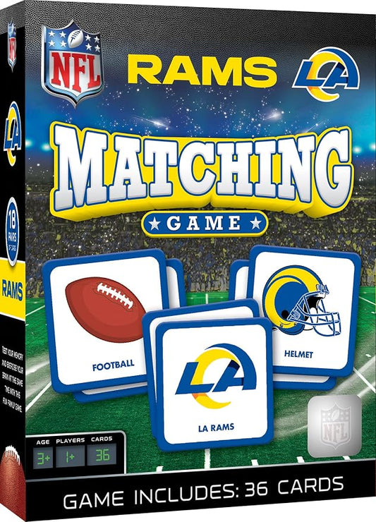 Masterpieces Officially Licensed NFL Los Angeles Rams Picture Matching Card Game for Kids and Families