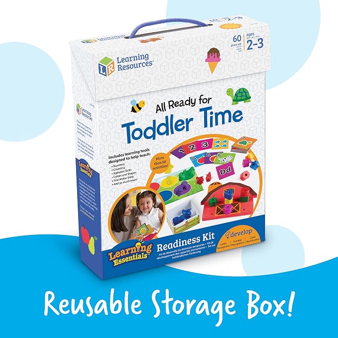 Learning Resources All Ready For Toddler Time Readiness Kit - 22 Pieces, Ages 2+, Back to School, School Preparation Activities, Preschool Games, Classroom Must Haves | 22 Pieces, Ages 2+, Back to School, School Preparation Activities, Preschool Games,...