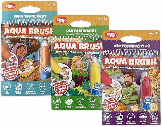 3 Pack Bible Activity Books for Kids Ages 3+: Old Testament & New Testament Set