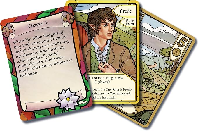Asmodee The Lord of the Rings The Fellowship of the Ring Trick-Taking Game | A Cooperative Card Adventure! Strategy Game for Kids & Adults, Ages 10+, 1-4 Players, 20 Mins