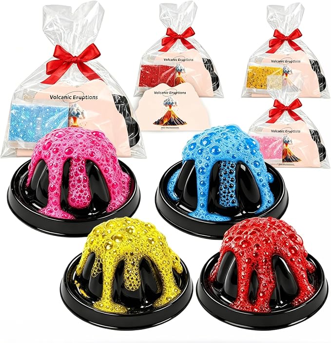 24Pcs Volcano Eruption Science Kit STEM Science Experiments Bulk Party Favors Classroom Prizes Goodie Bag Stuffers Gifts Exchange for Boys and Girl