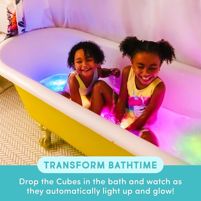 Glo Pals Play Pack Bundle, Jar, Light Up Cubes & Fillers, Glows Red | Sammy Character Water-Activated Bath Toy Cubes Glow Red, Light-Up Sensory Jar, ABC and Number Themed Fun Fillers