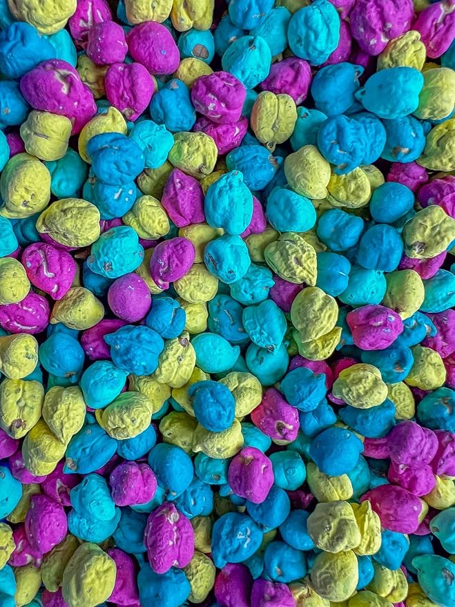 Colored Chickpeas for Sensory Play and Sensory Bins - Many Different Seasonal Colors (4 Cups, Summer 3)