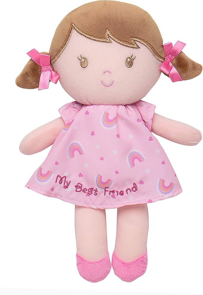 Baby Starters Plush Snuggle Buddy Baby Doll, Dorie, 11 inch