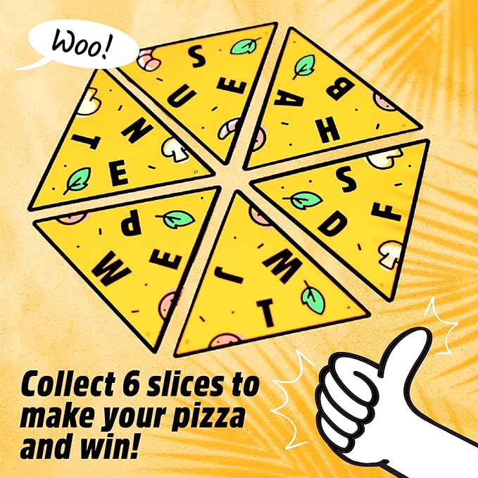 Big Potato P for Pizza Board Game: Build a Giant Pizza Before Anyone Else Family Travel Game Great for Adults and Kids | Perfect for Holidays and Camping