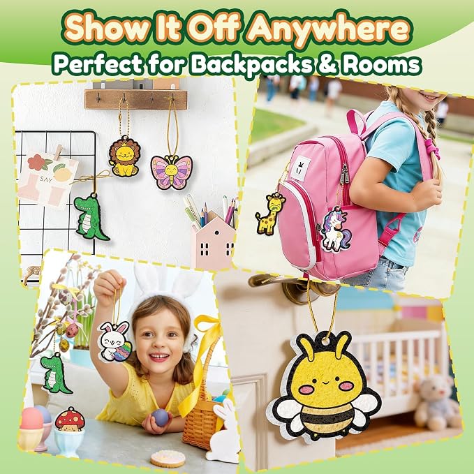 Magic Puffs Paint 3D Art Crafts Kit, Back to School Supplies Gifts for Kids | 19 Mess-Free Paint by Number Crafts for Kids Ages 4-8, DIY Color Inflate Activity, Gift for Girls Boys Ages 4-12