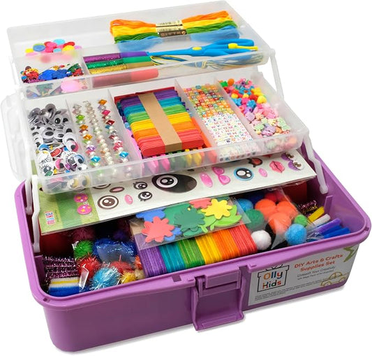 Olly Kids Craft Kit, Arts & Crafts Supplies Set for Kids Ages 4-8