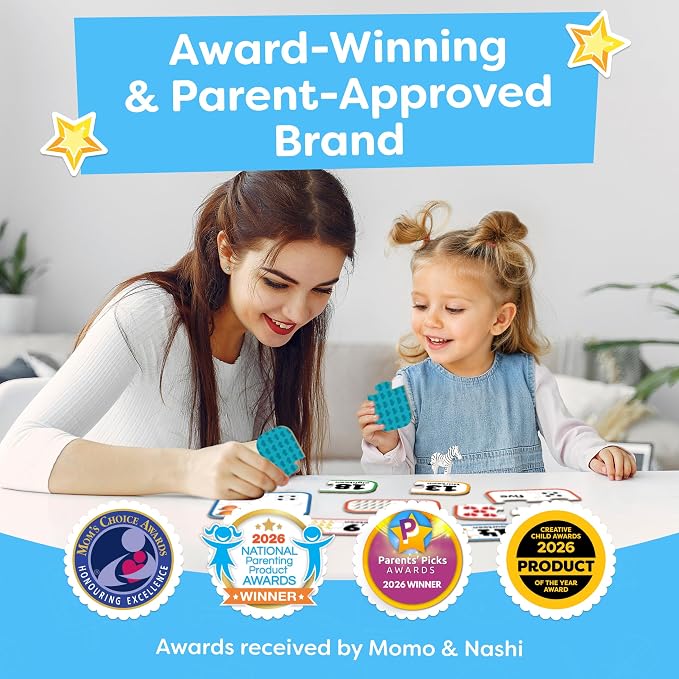 Number Puzzle Kindergarten Math Games - Number Puzzles for Kids Ages 3-5 - 20 Sets Matching Puzzle Toddler Learning Toys - Preschool Classroom Must Haves - Math Manipulatives Kindergarten