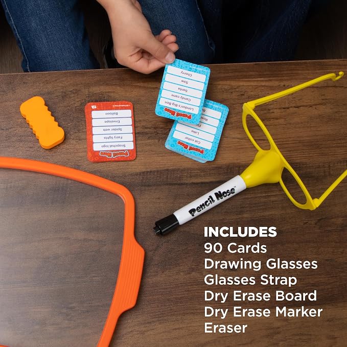 Pencil Nose Board Games for Family Night Ultimate Drawing Game Multi-Player | Family Game, Kids Games, Multi-Player, Board Games for Family Night, Preschool Toys, Hand-Eye-Coordination Game