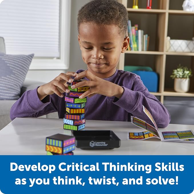 Learning Resources Brainometry Cubed | 3D Brain Teaser Puzzles, Fidget Puzzle Game for Kids, Educational Games, Problem Solving Toys, Fidget Cube