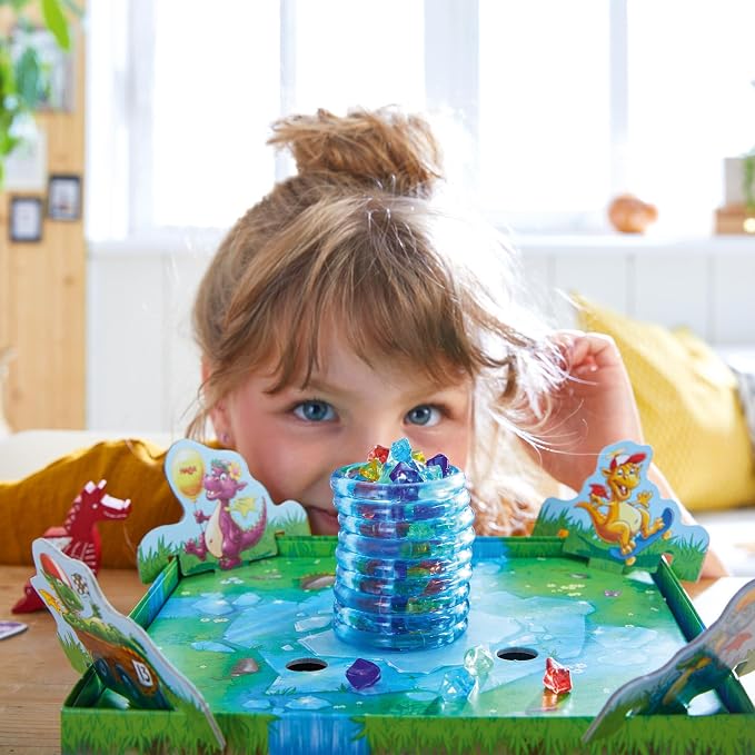 HABA Dragon's Breath Board Game - Award- Winning Board Games for Family Night and Exciting Tabletop Adventures for Dragon Fans Ages 5 and Up